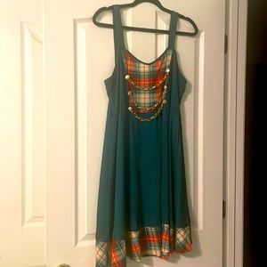 ROSEGAL green holiday dress size 1X/16 NWT